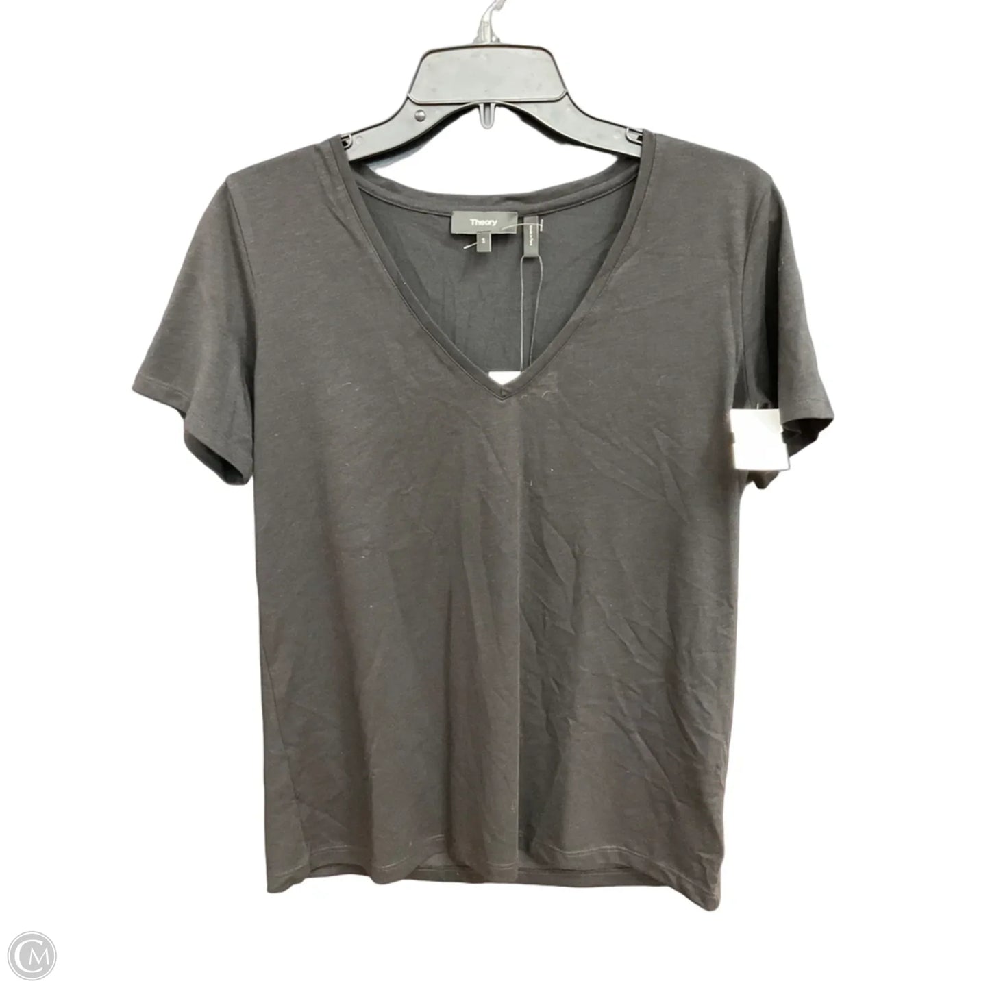 Top Short Sleeve Basic By Theory In Black, Size: S
