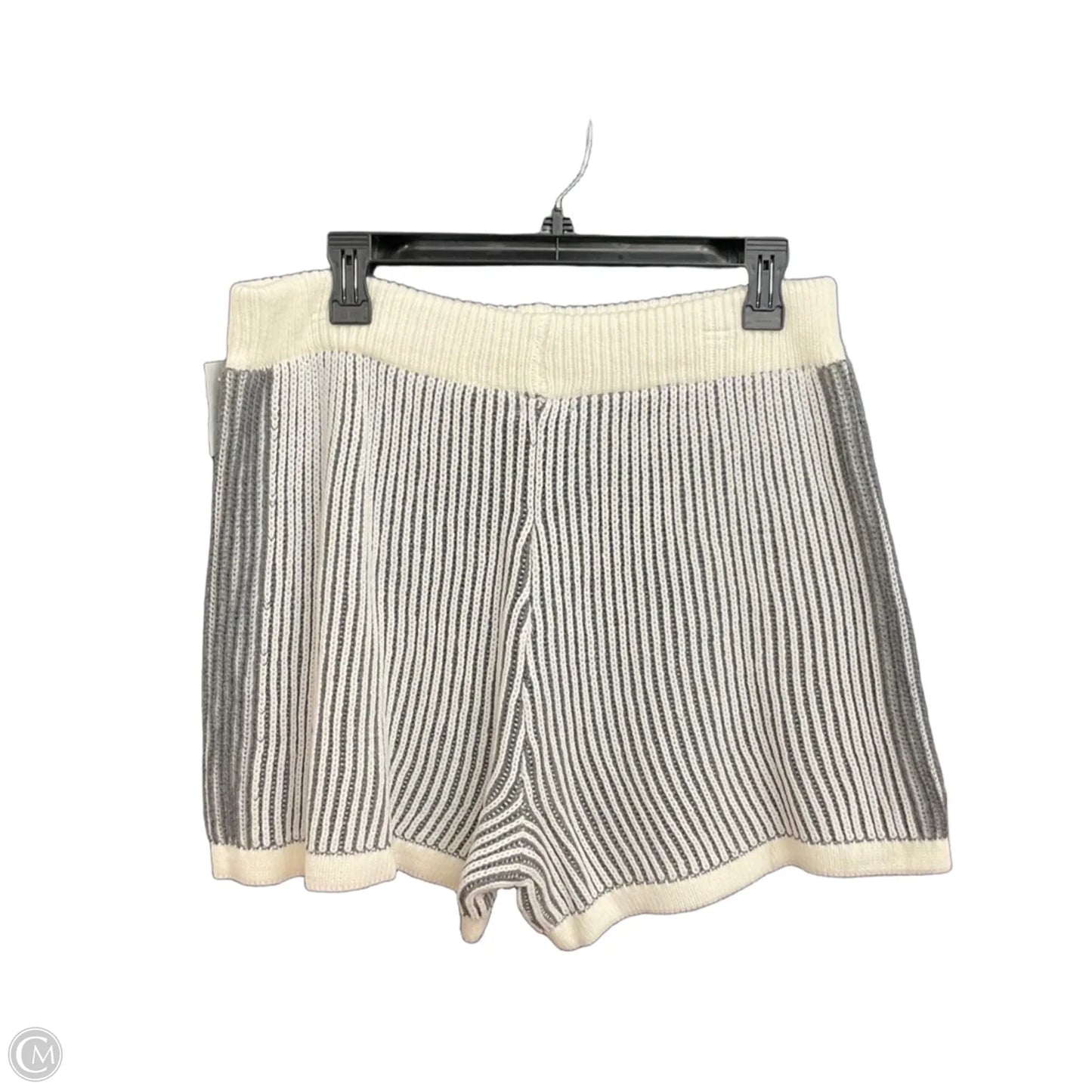 Shorts Set By Bibi In Grey & White, Size: Xl