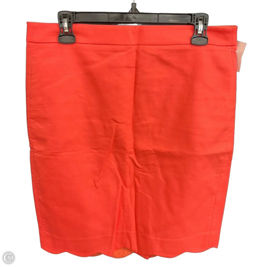 Skirt Midi By J. Crew In Orange, Size: 8