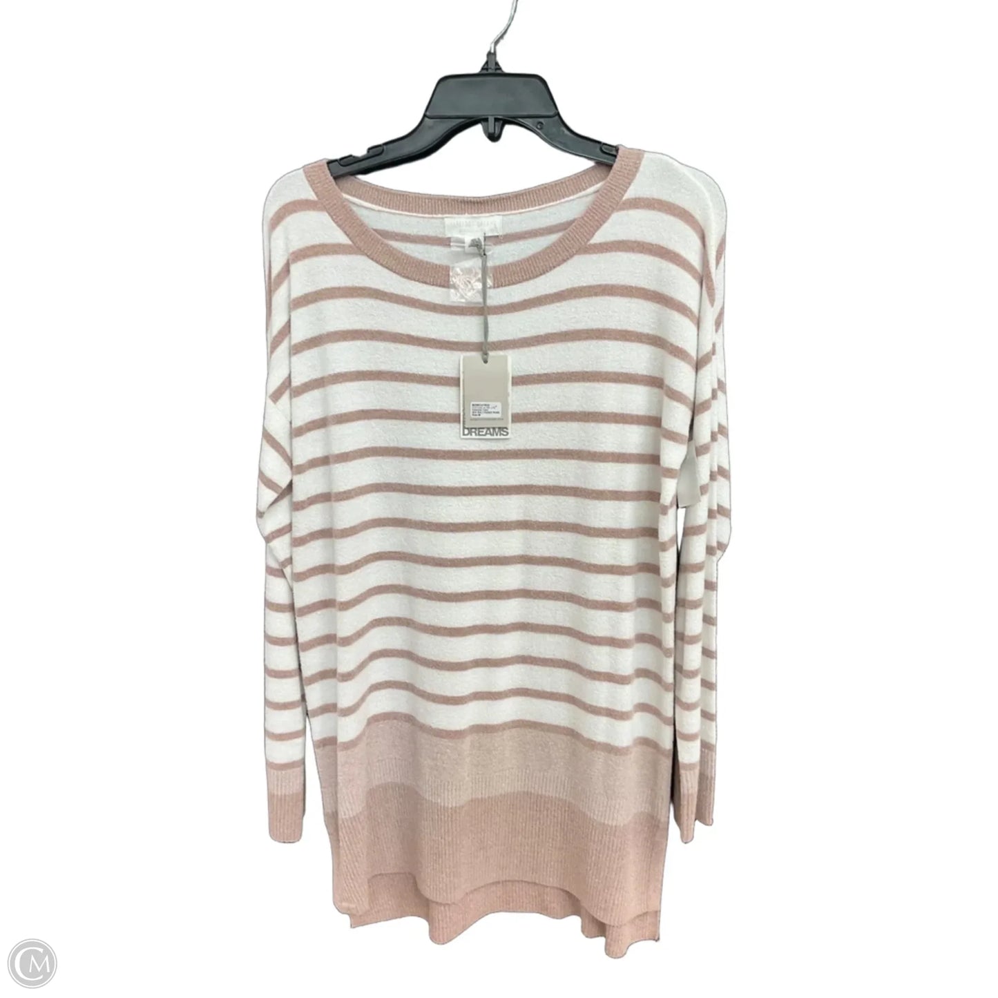 Top Long Sleeve By Barefoot Dreams In Striped Pattern, Size: M