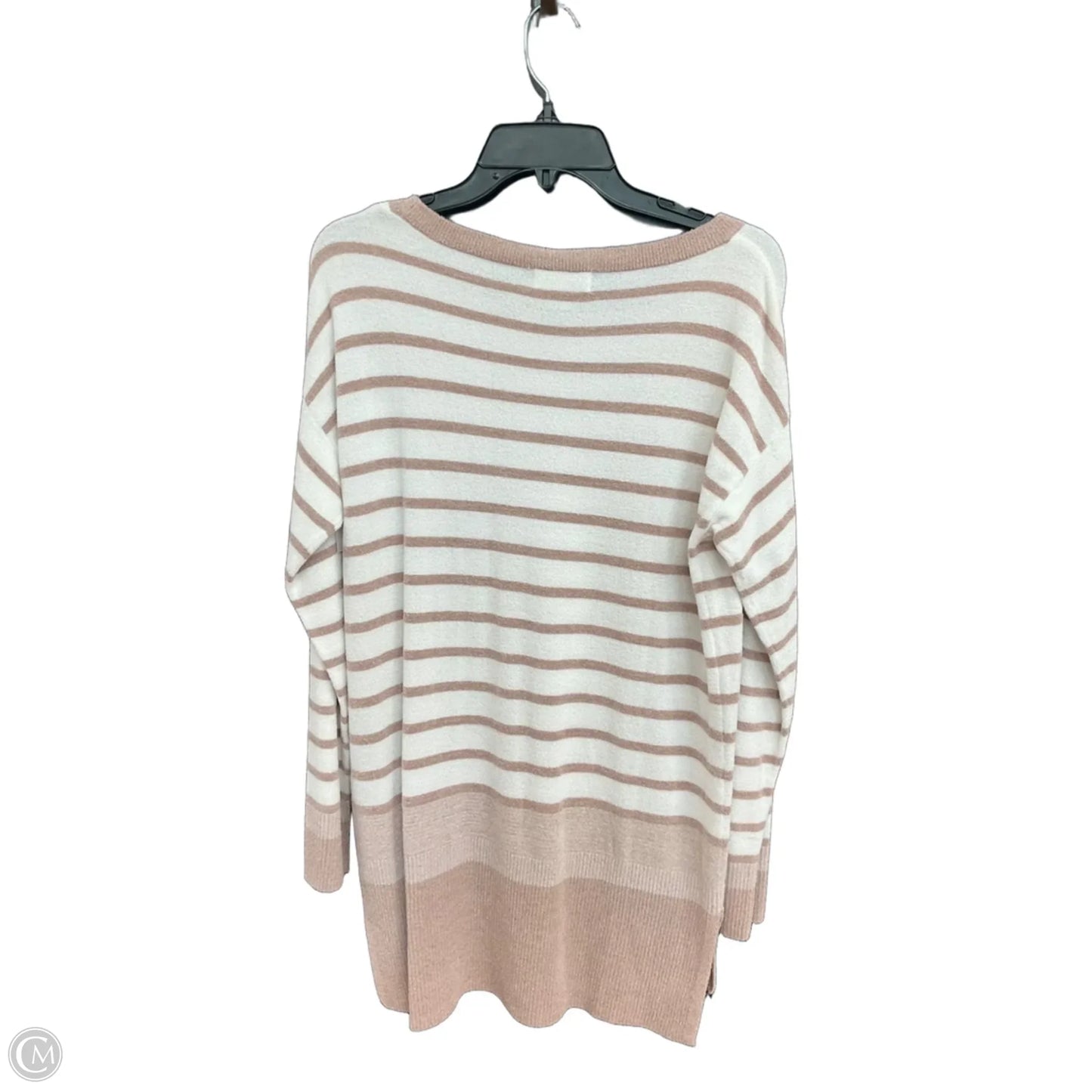 Top Long Sleeve By Barefoot Dreams In Striped Pattern, Size: M