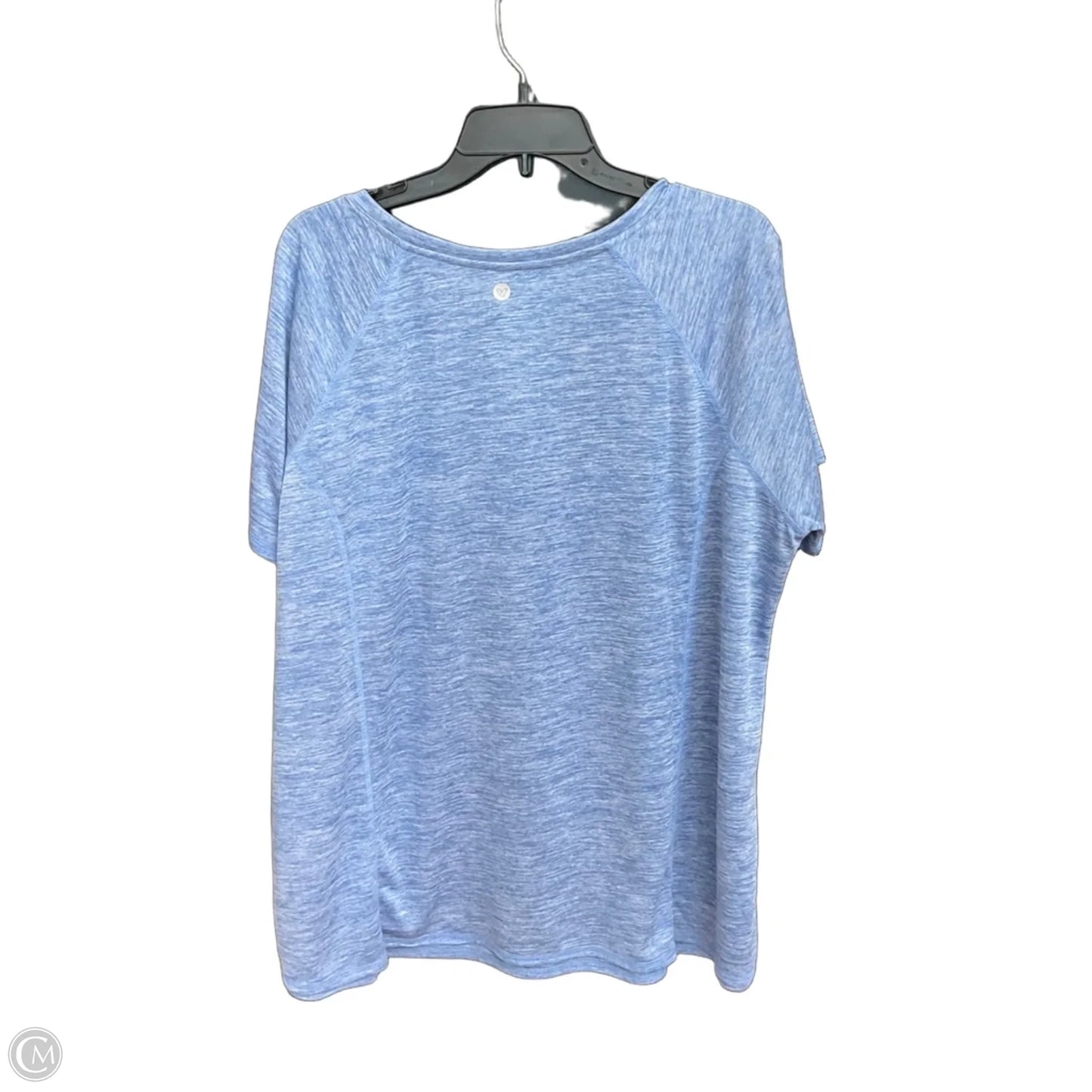 Athletic Top Short Sleeve By Livi Active In Blue, Size: 2x