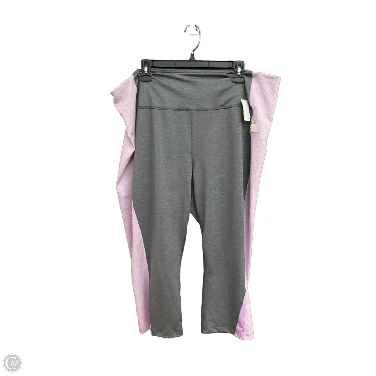 Athletic Leggings Capris By Tek Gear In Grey, Size: 3x