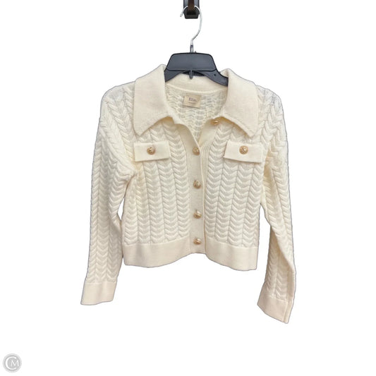 Cardigan By Elie Tahari In Cream, Size: Xs