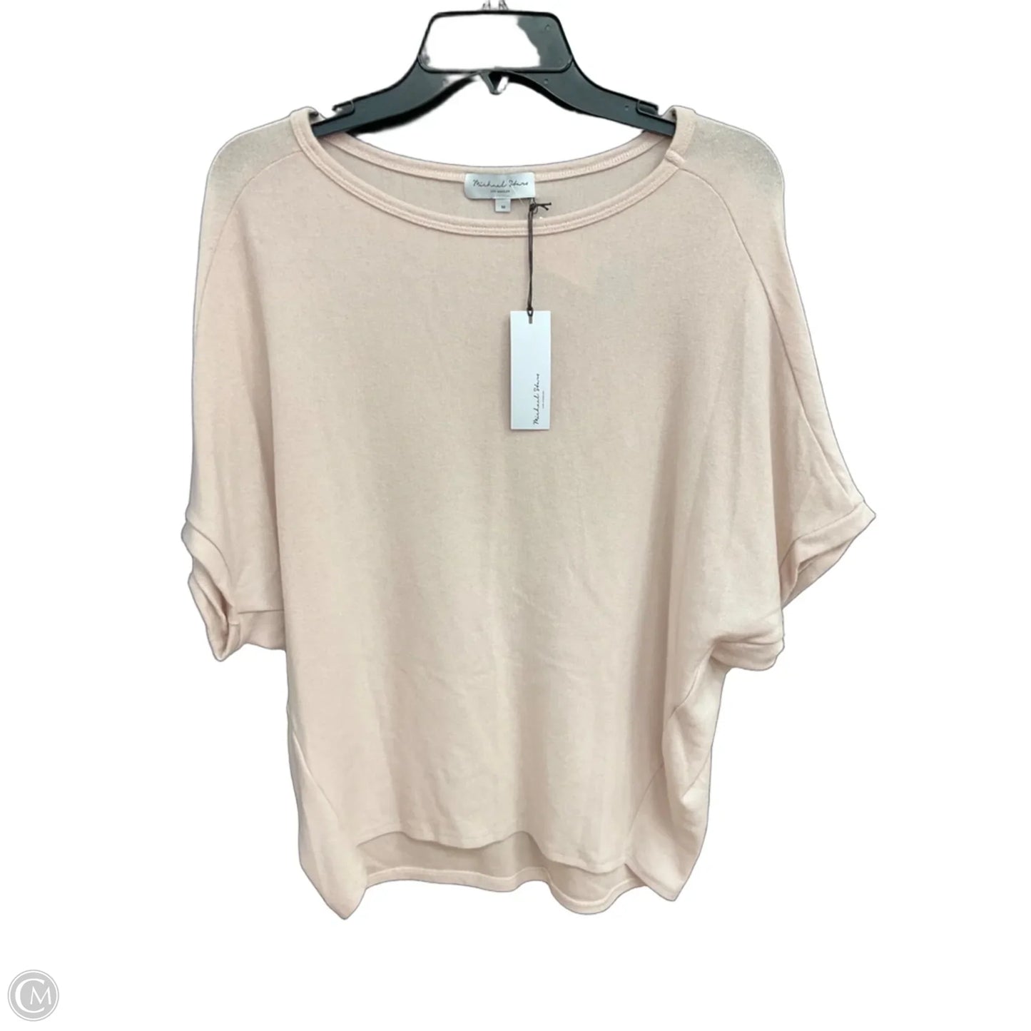 Top Short Sleeve By Michael Stars In Pink, Size: M