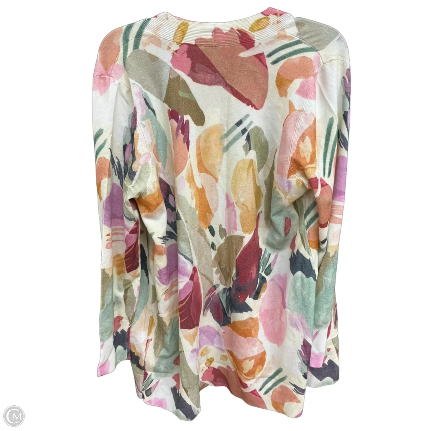 Top 2pc Sleeveless By Chicos In Floral Print, Size: L
