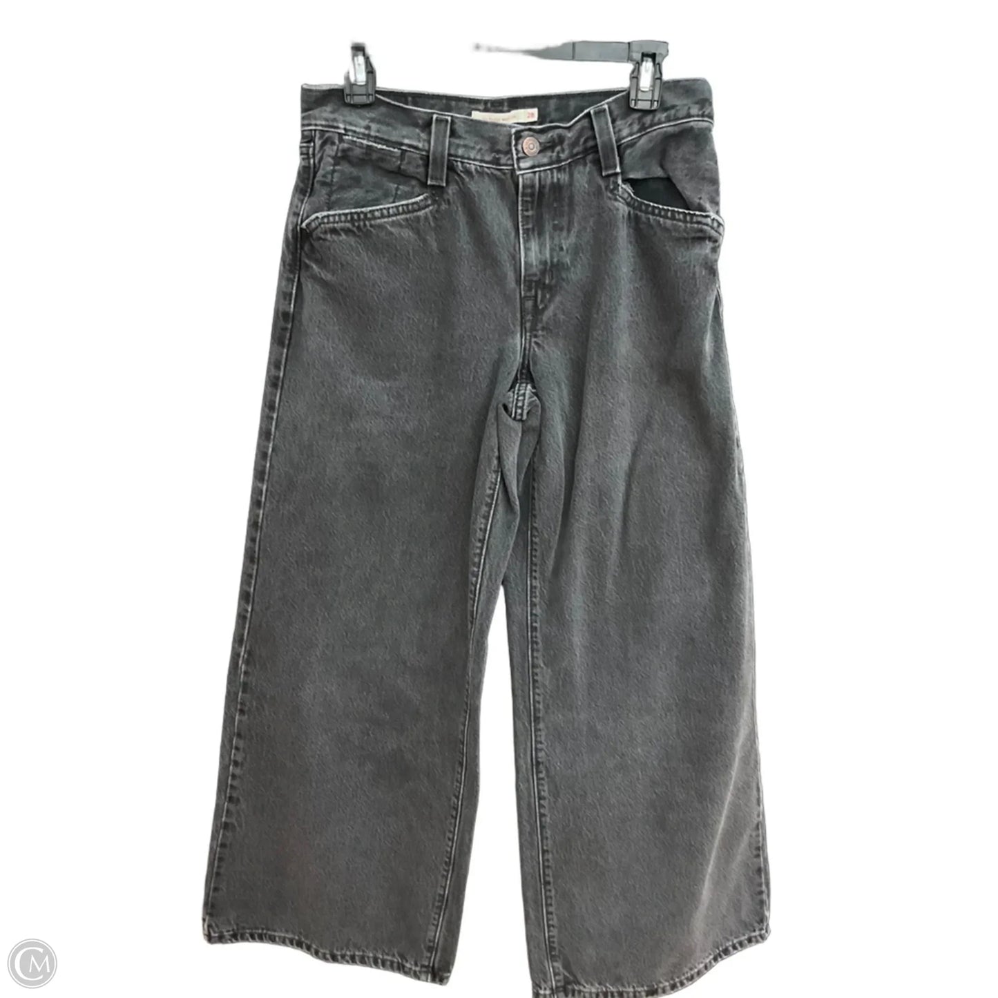 Jeans Wide Leg By Levis In Black, Size: 6