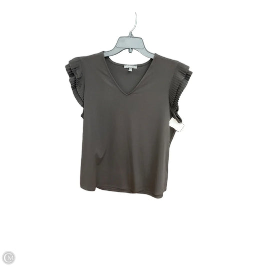 Top Sleeveless By Adrianna Papell In Black, Size: L