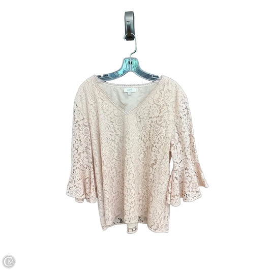 Top Long Sleeve By Loft In Pink, Size: Xl