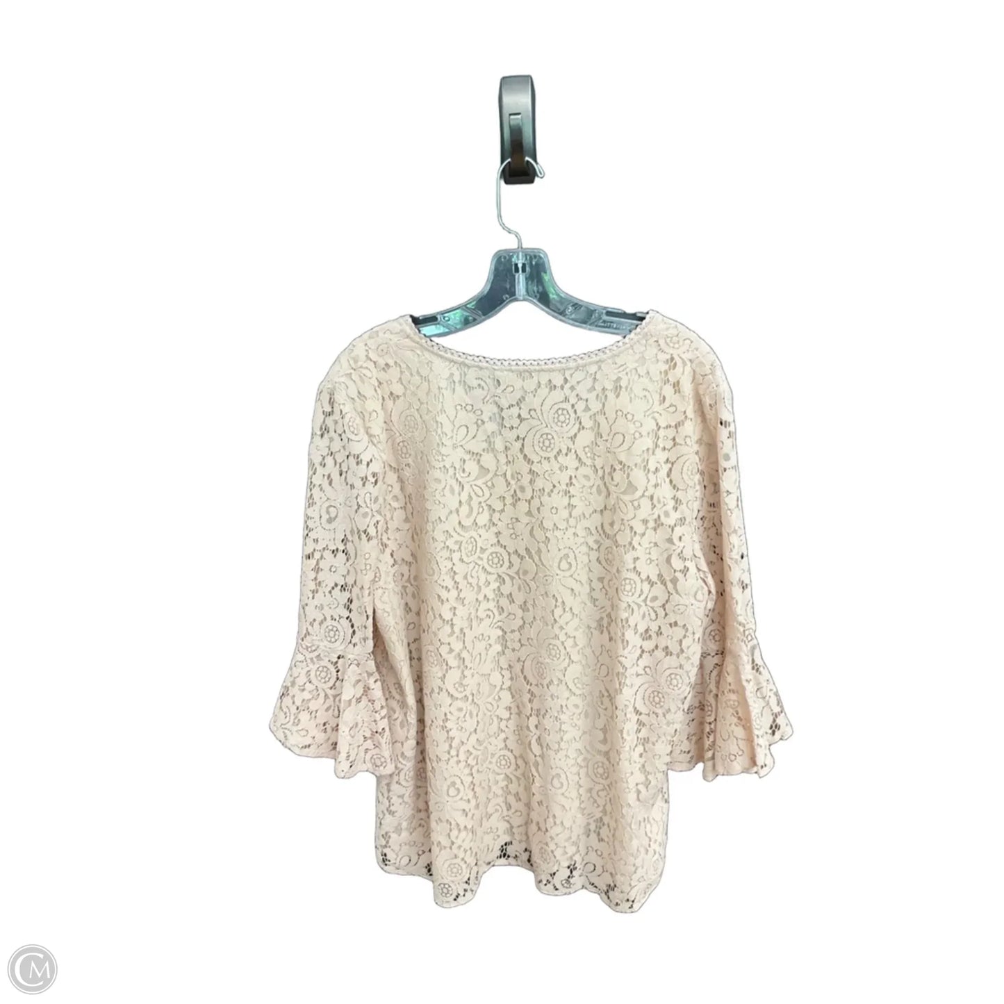 Top Long Sleeve By Loft In Pink, Size: Xl