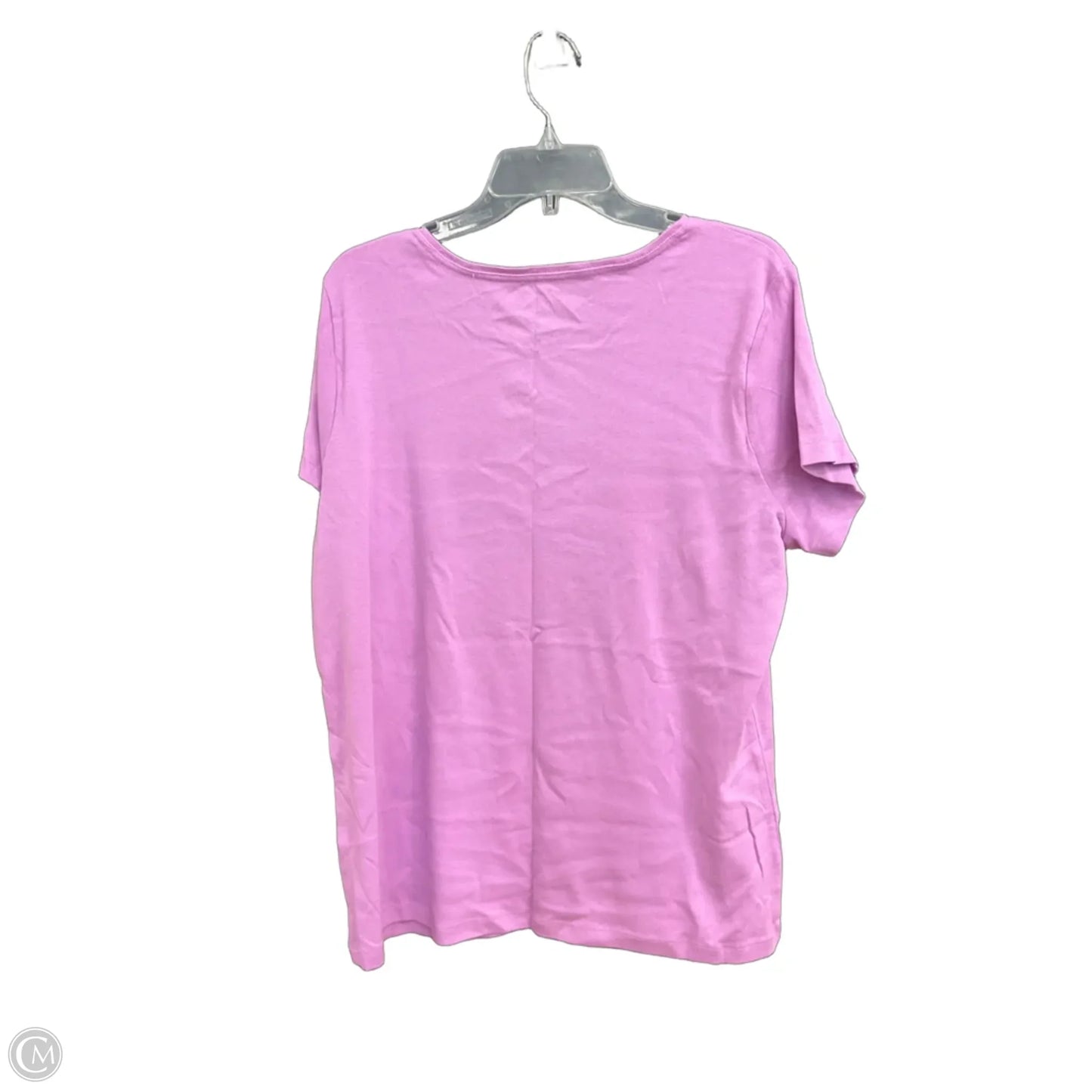 Top Short Sleeve By St Johns Bay In Purple, Size: 1x