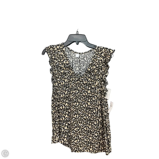 Top Short Sleeve By Old Navy In Black & Brown, Size: S