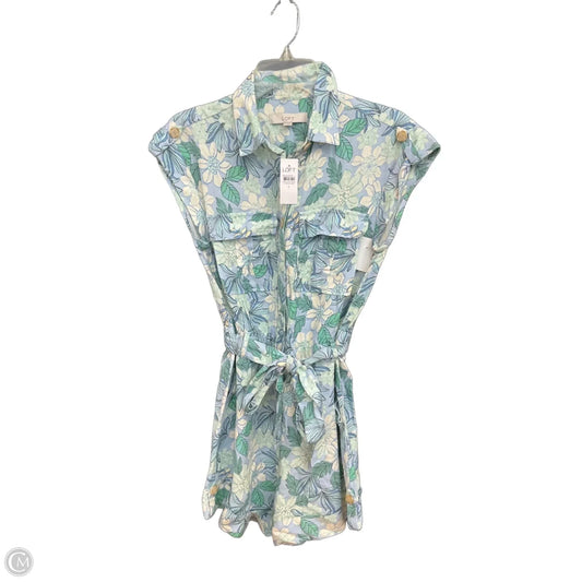 Romper By Loft In Blue & Green, Size: S