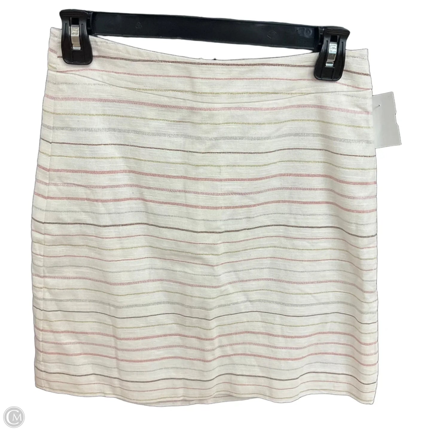 Skirt Mini & Short By Loft In Striped Pattern, Size: 0