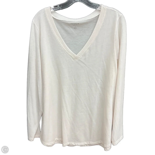 Top Long Sleeve By Torrid In Pink, Size: 1x