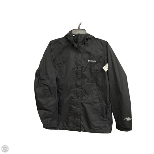 Jacket Windbreaker By Columbia In Black, Size: M