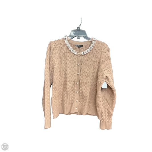 Cardigan By Adrianna Papell In Brown, Size: Xl