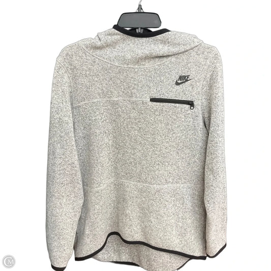 Sweatshirt Hoodie By Nike In Grey, Size: M