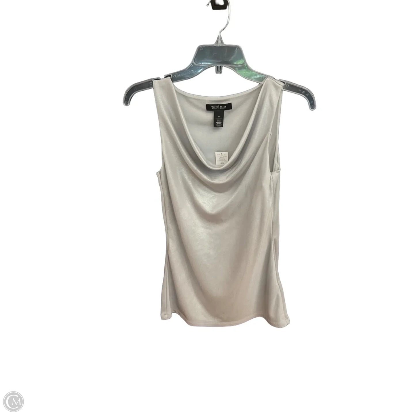 Top Sleeveless By White House Black Market In Silver, Size: Xs