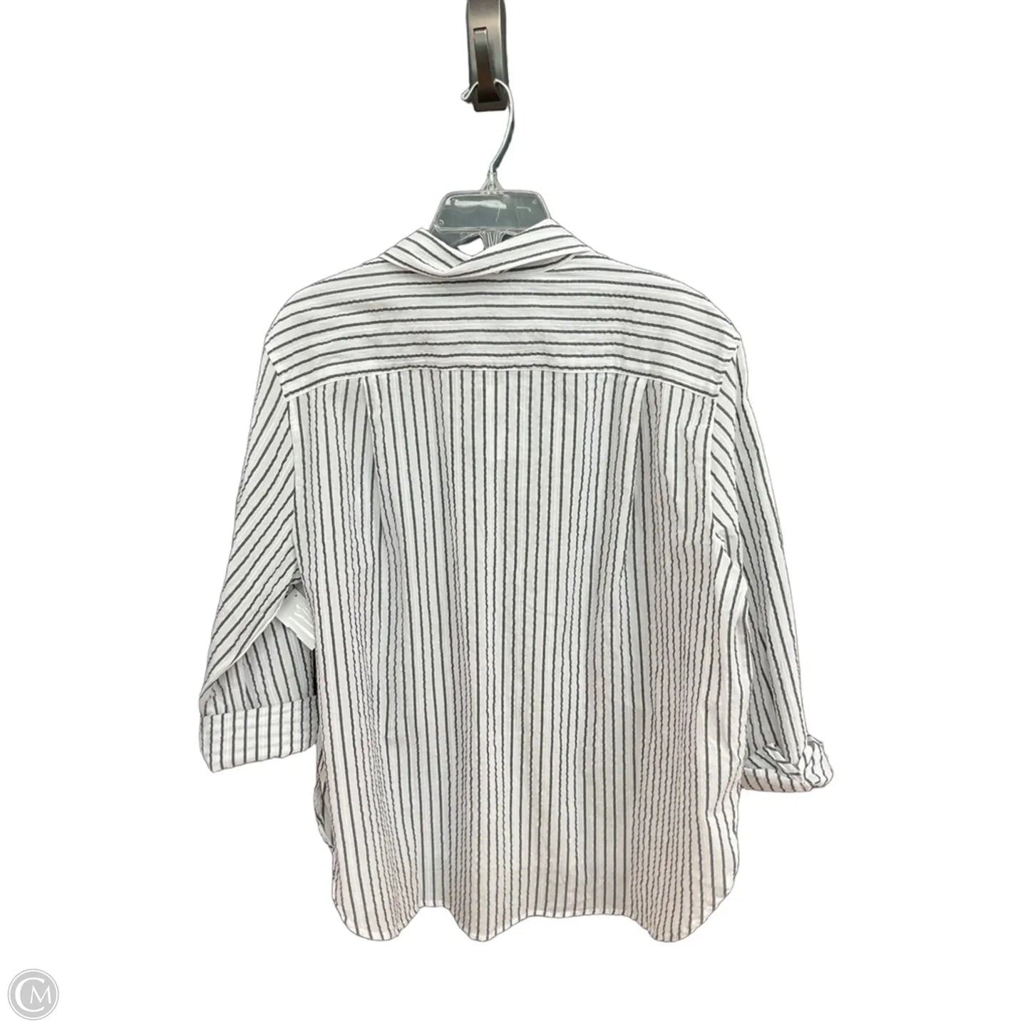 Top Long Sleeve By Loft In Striped Pattern, Size: Xl