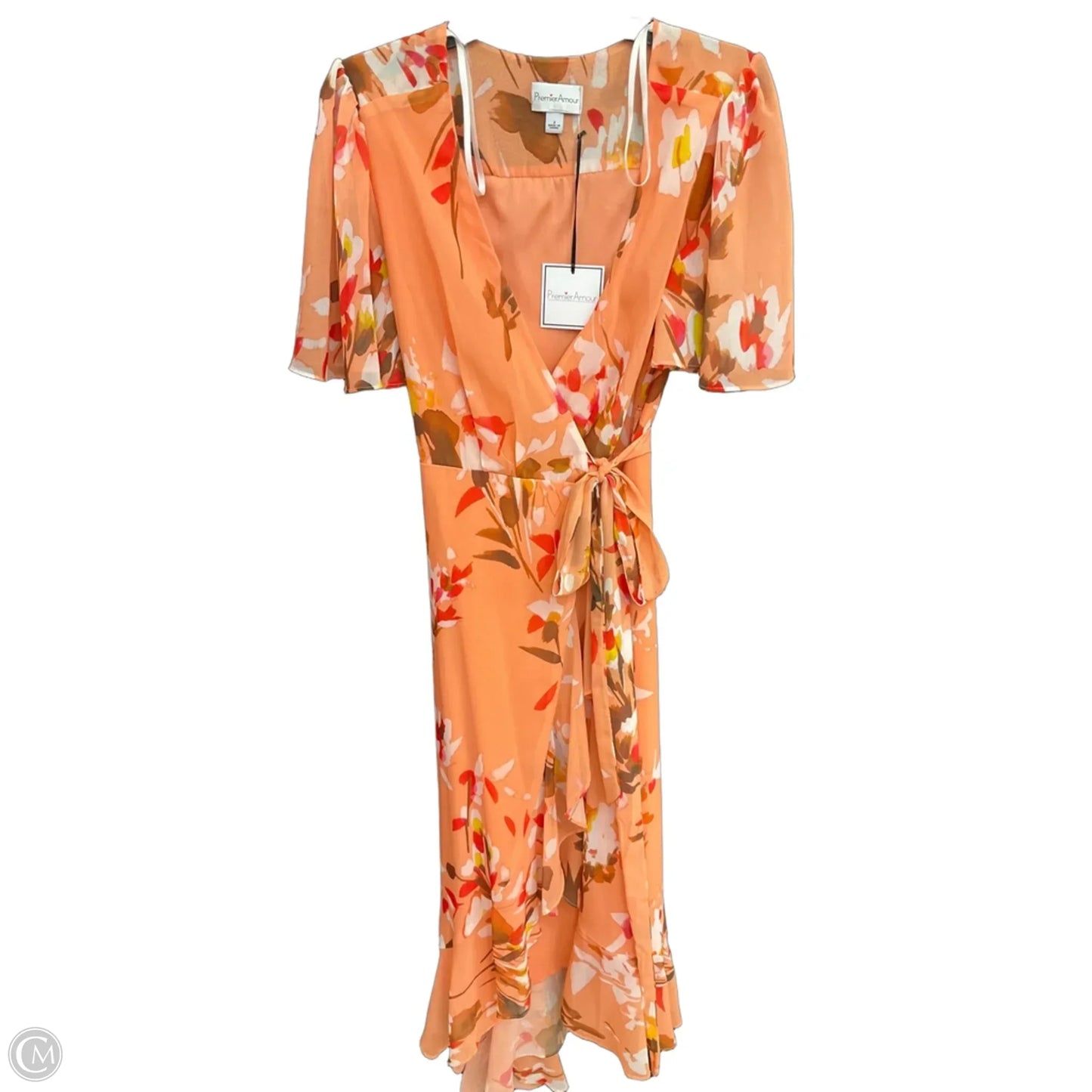 Dress Casual Maxi By Premier Amour In Orange, Size: Xs