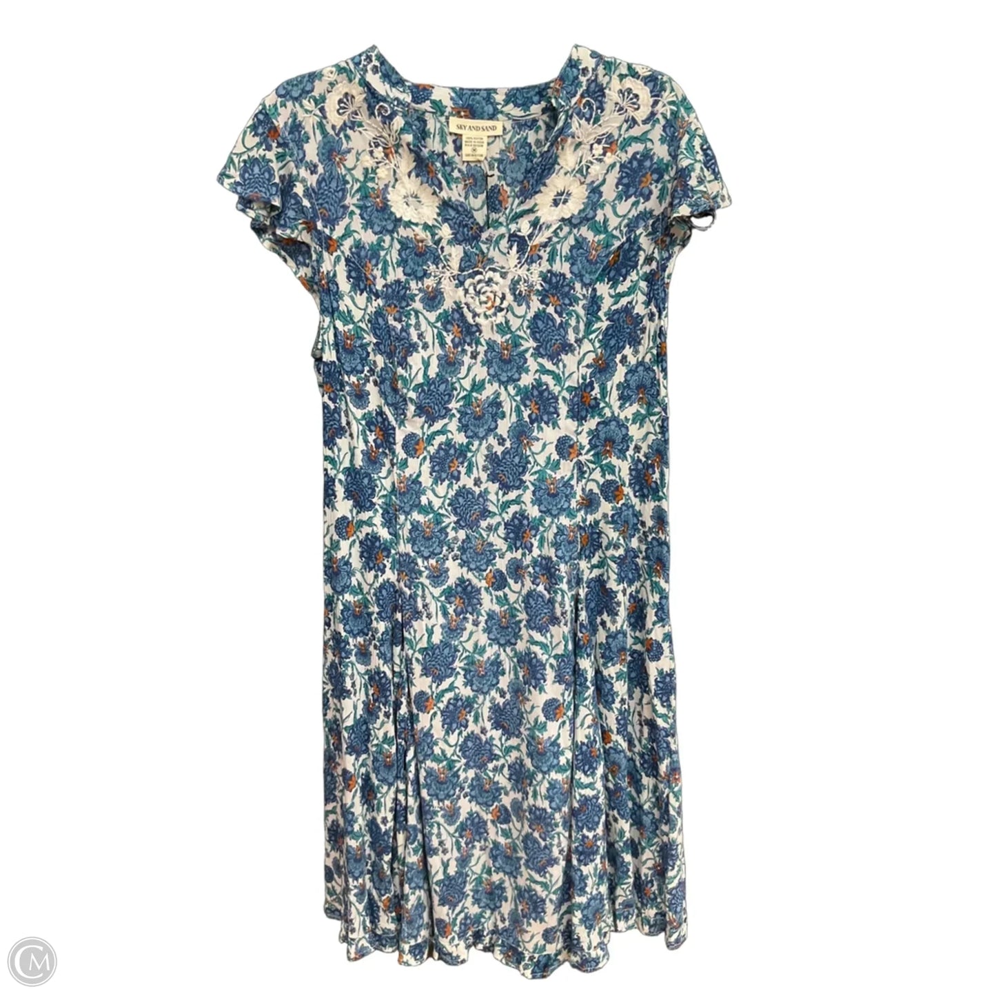 Dress Casual Maxi By Cmc In Blue, Size: M