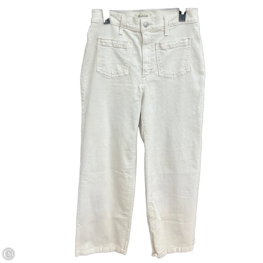 Jeans Straight By Madewell In White, Size: 6