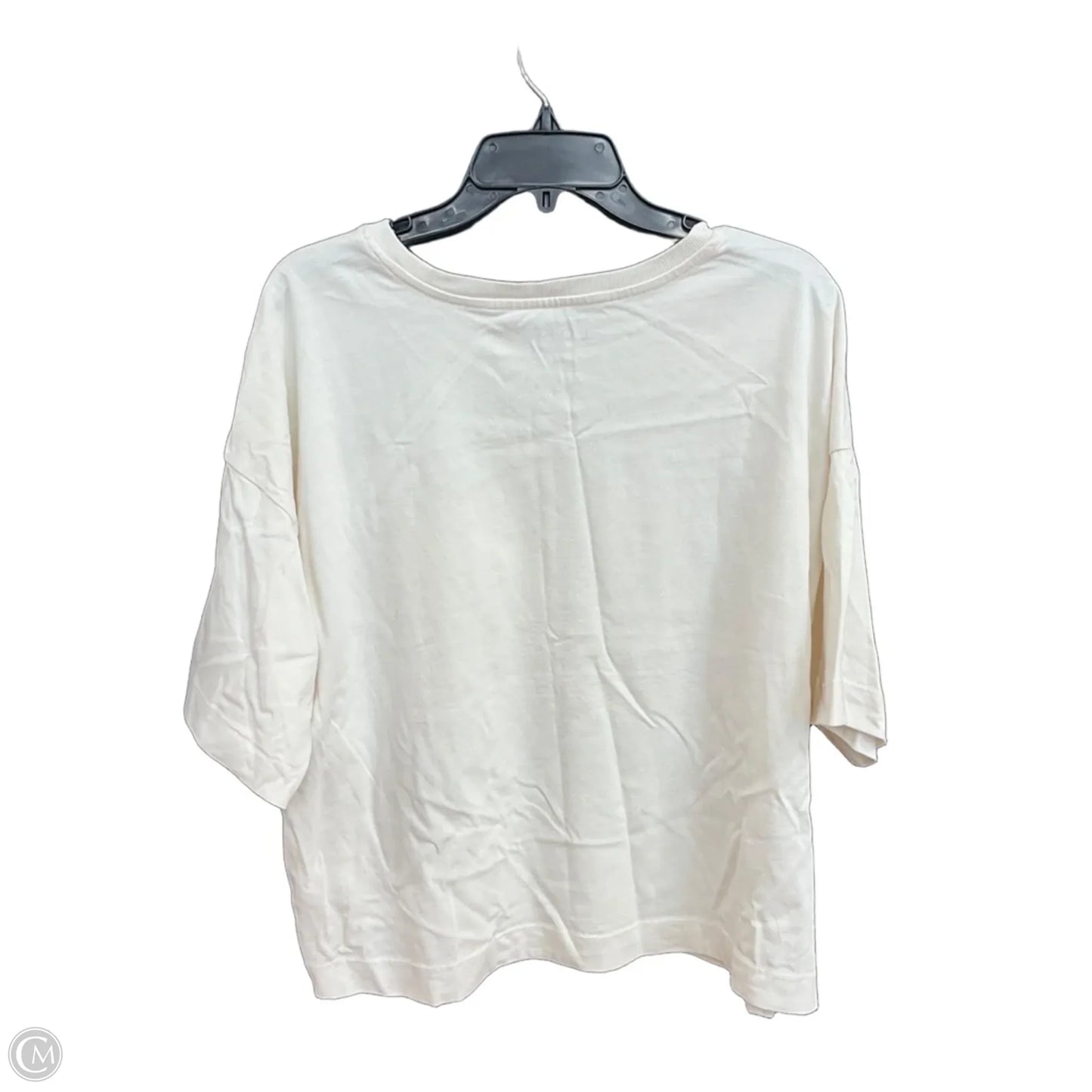 Top Short Sleeve By Loft In White, Size: Xl