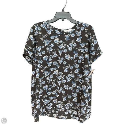 Top Short Sleeve By Dr2 In Floral Print, Size: Xl