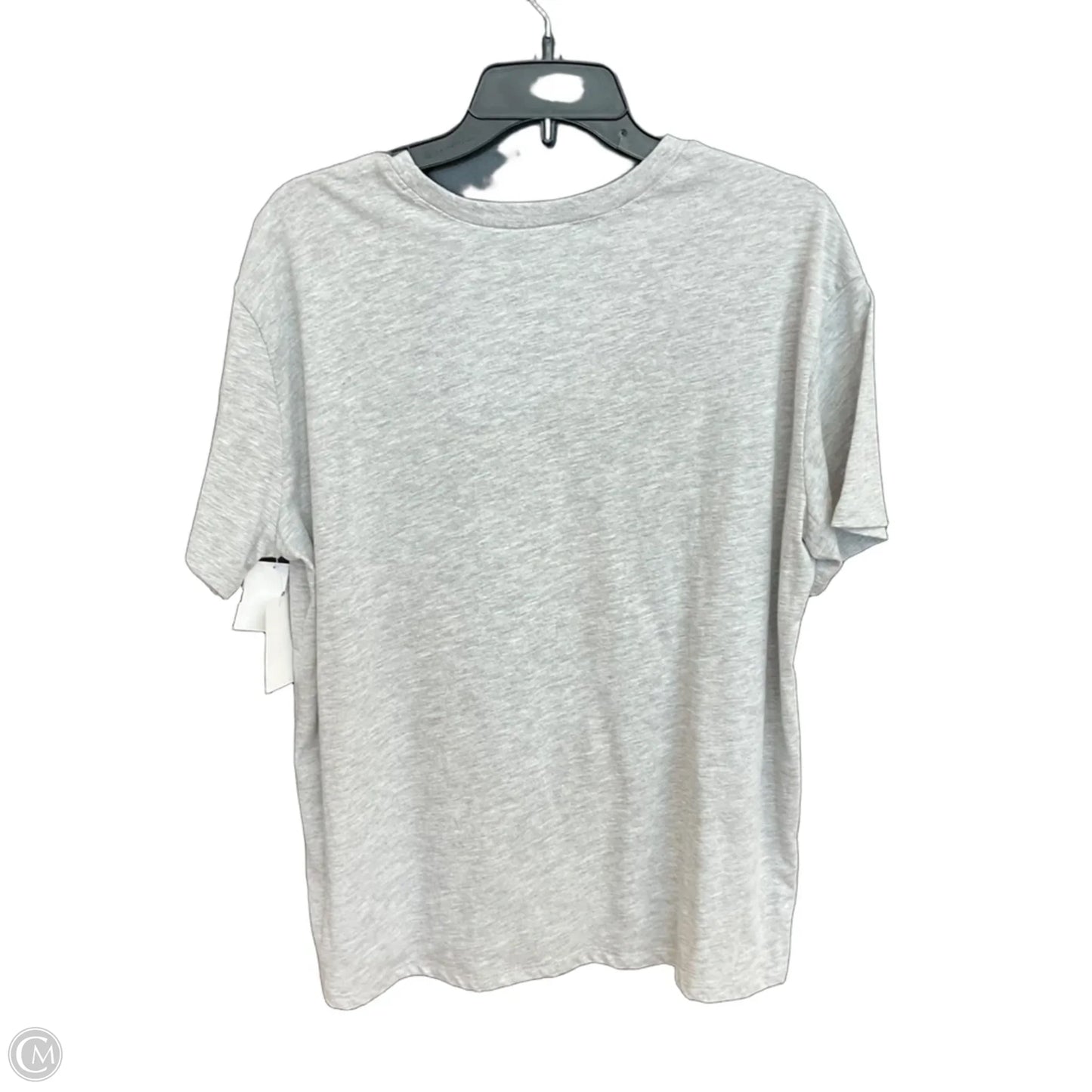 Top Short Sleeve By Disney In Grey, Size: L