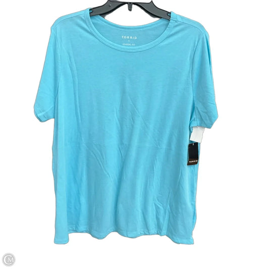 Top Short Sleeve By Torrid In Blue, Size: 1x