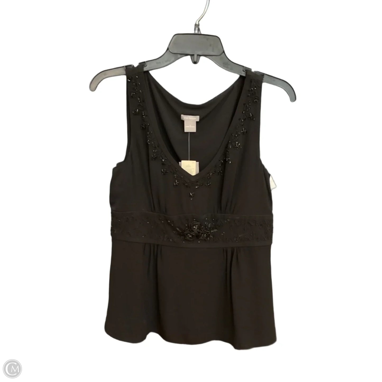 Top Sleeveless By Ann Taylor In Black, Size: S