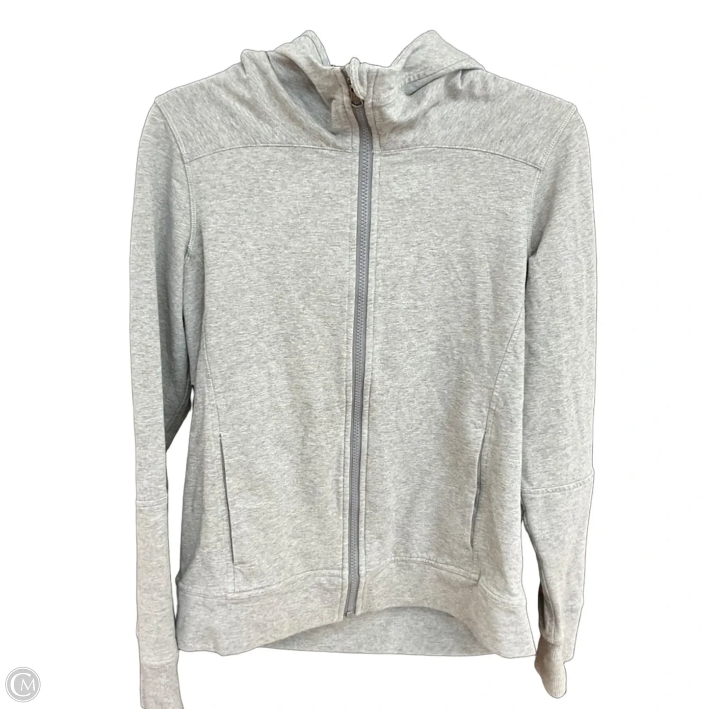 Athletic Jacket By Lululemon In Grey, Size: S