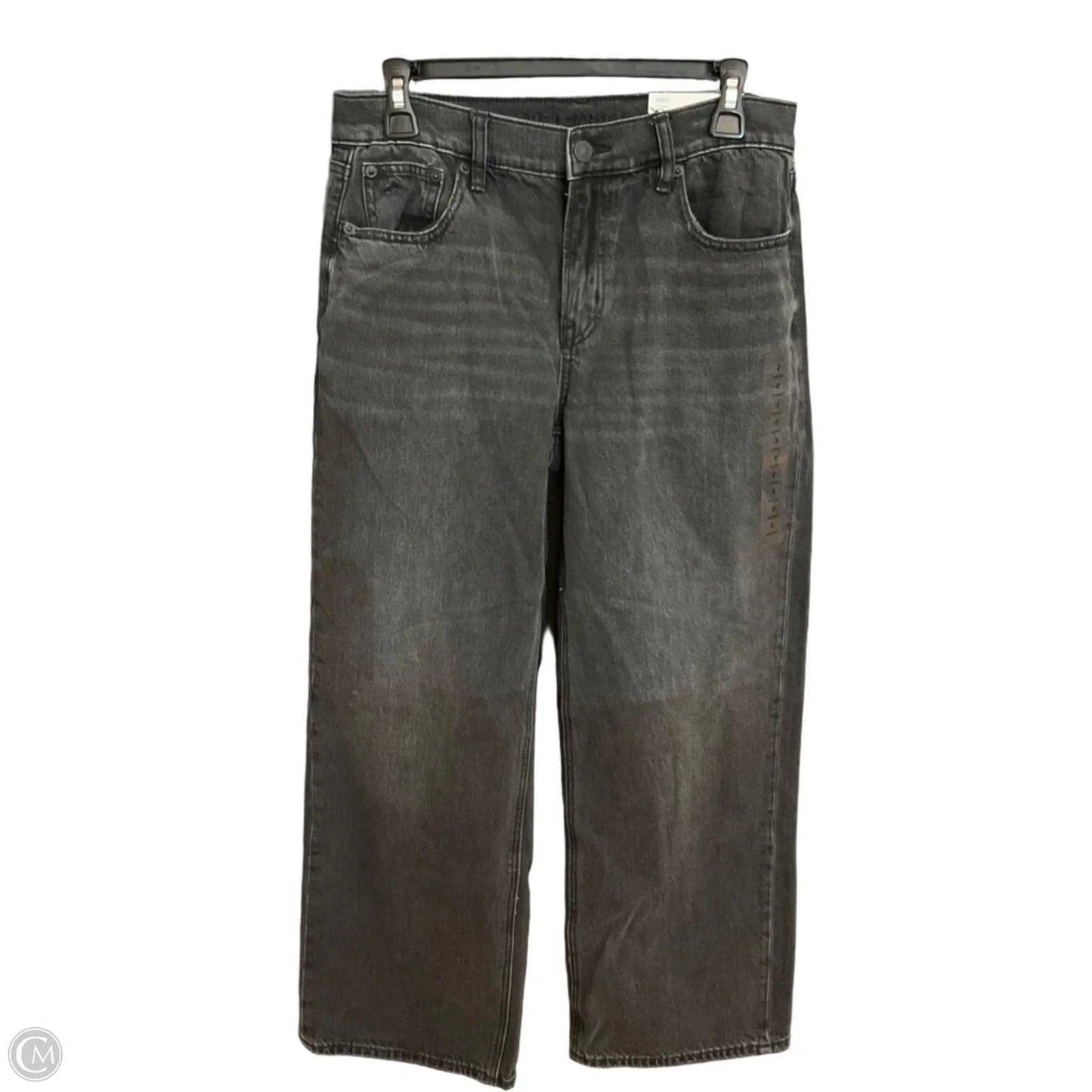 Jeans Straight By American Eagle In Black, Size: 2