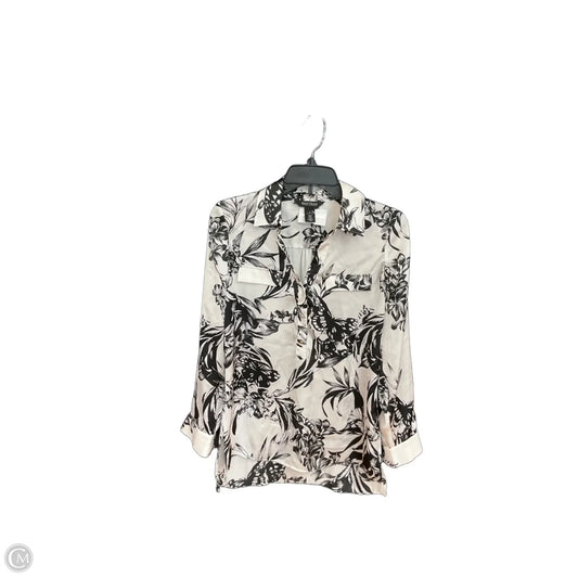Blouse Long Sleeve By White House Black Market In White, Size: 0
