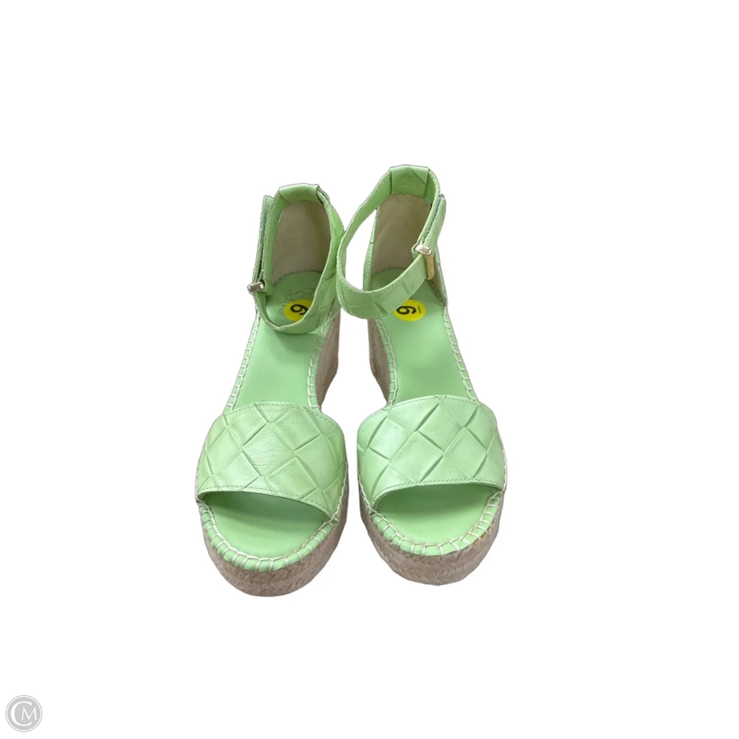 Sandals Heels Wedge By Franco Sarto In Green, Size: 9