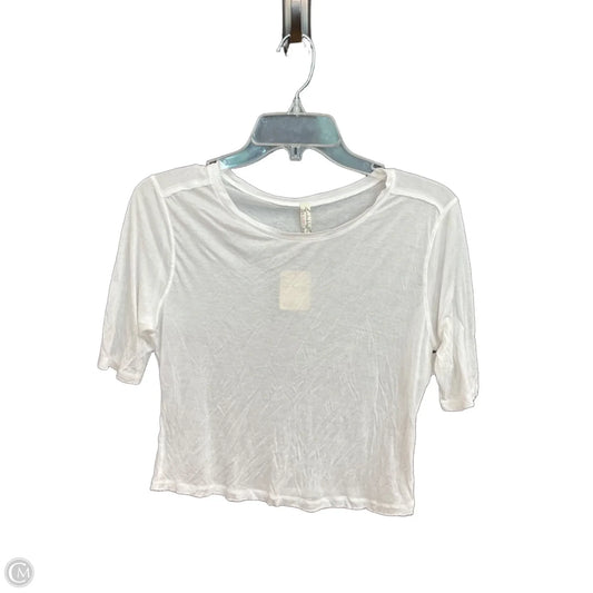 Top Short Sleeve By Free People In White, Size: Sp