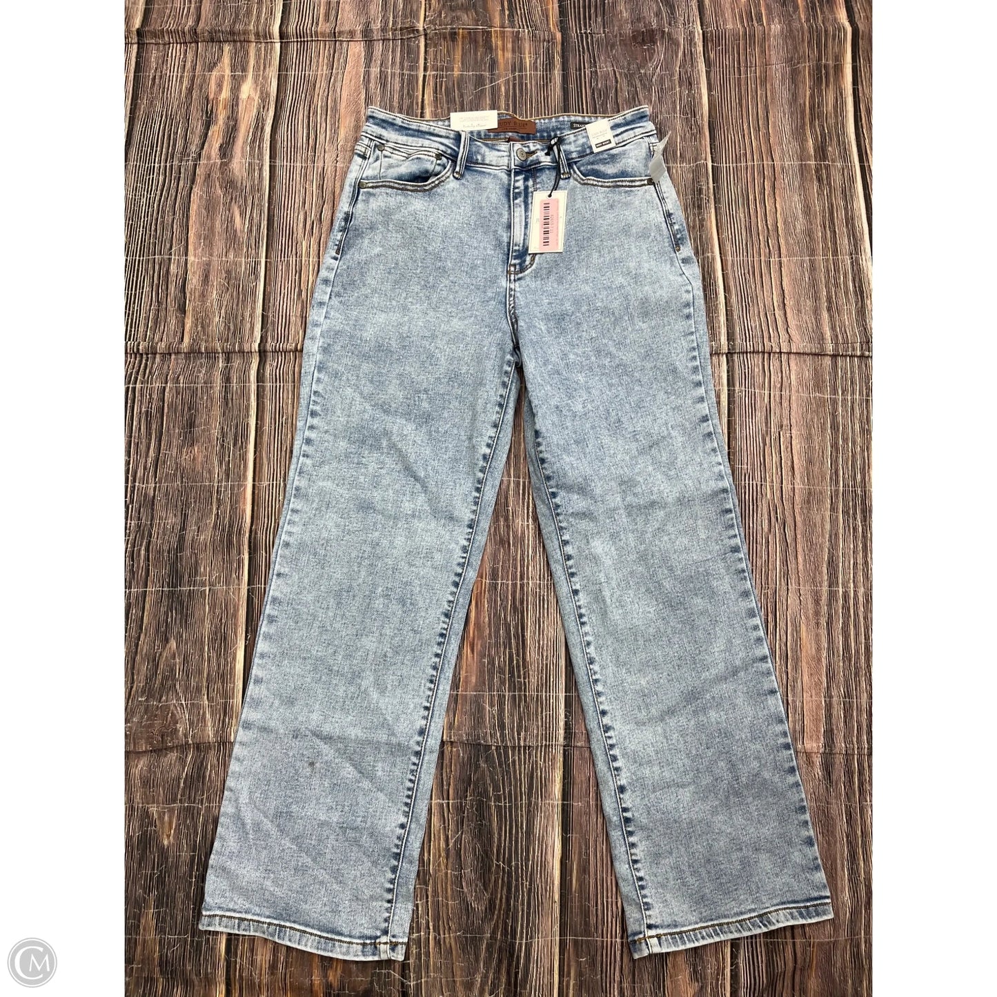 Jeans Straight By Judy Blue In Blue Denim, Size: 10