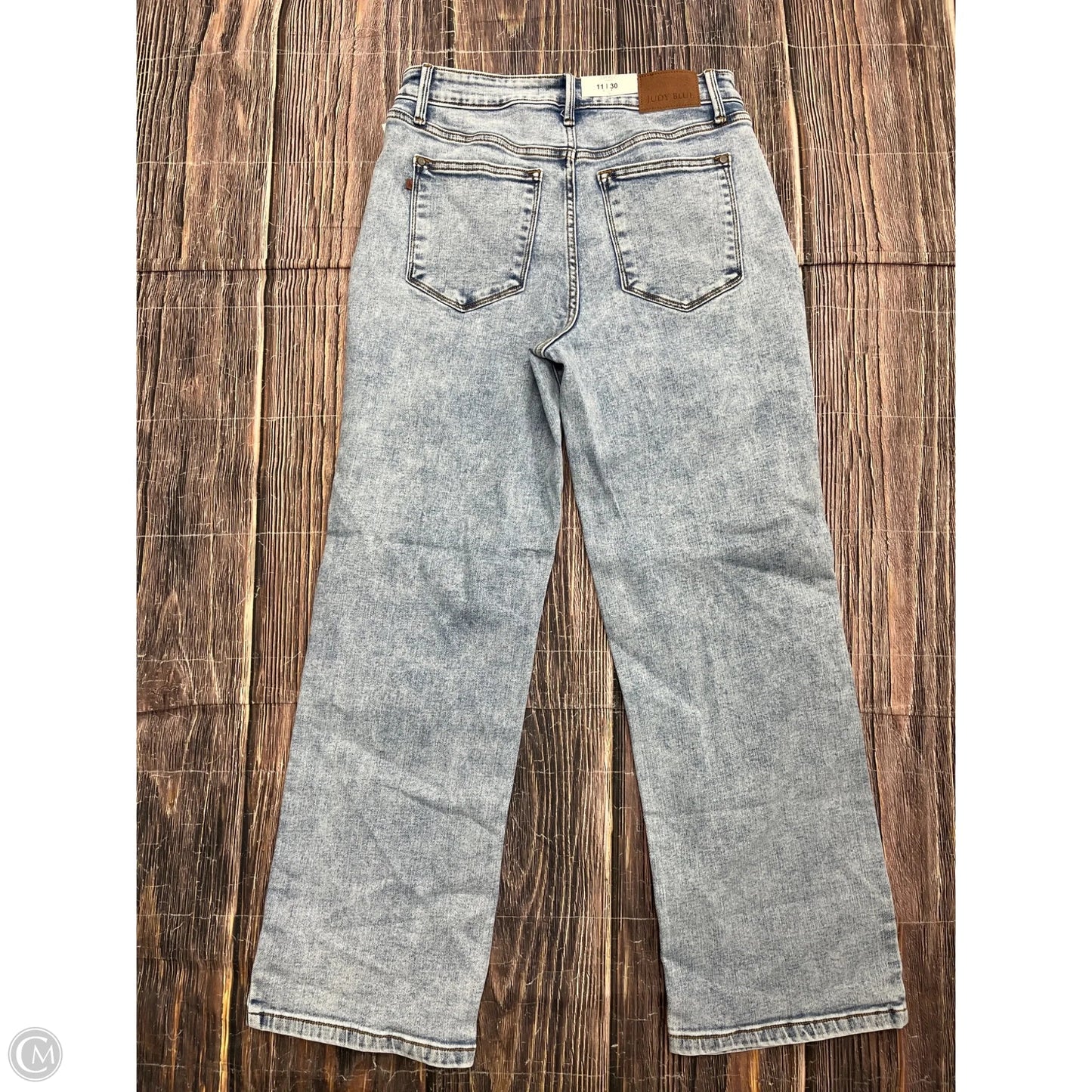 Jeans Straight By Judy Blue In Blue Denim, Size: 10