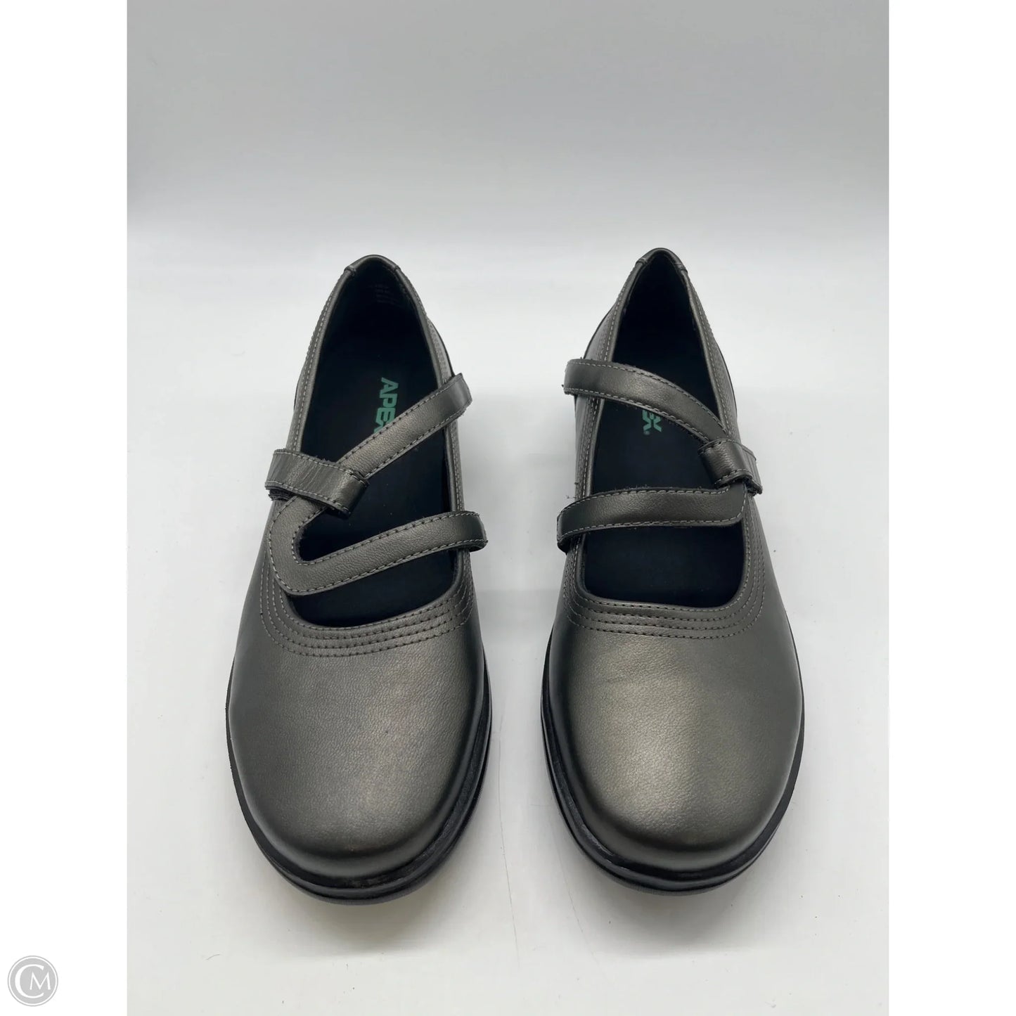 Shoes Flats By Clothes Mentor In Silver, Size: 9.5