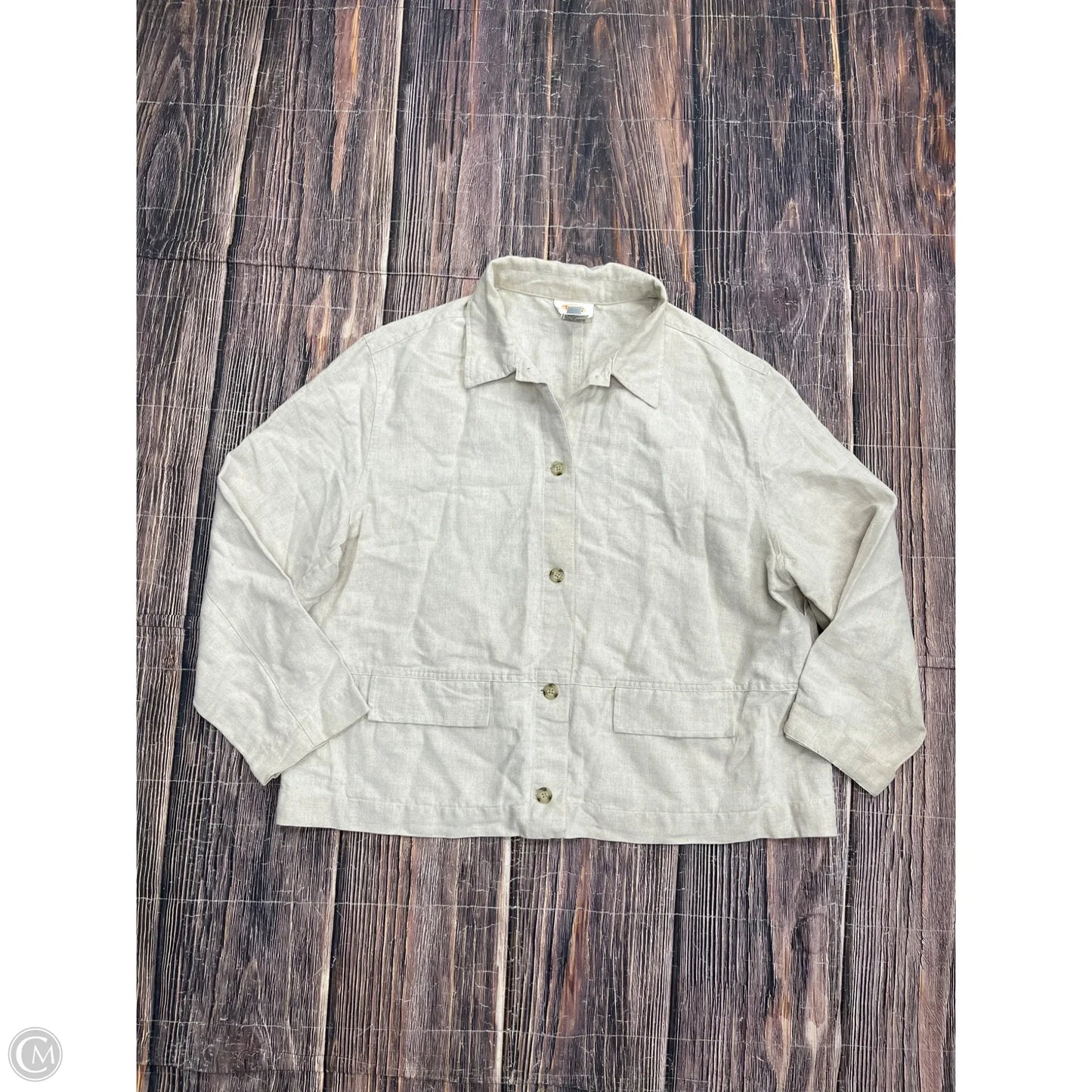 Jacket Other By Talbots In Cream, Size: Xl