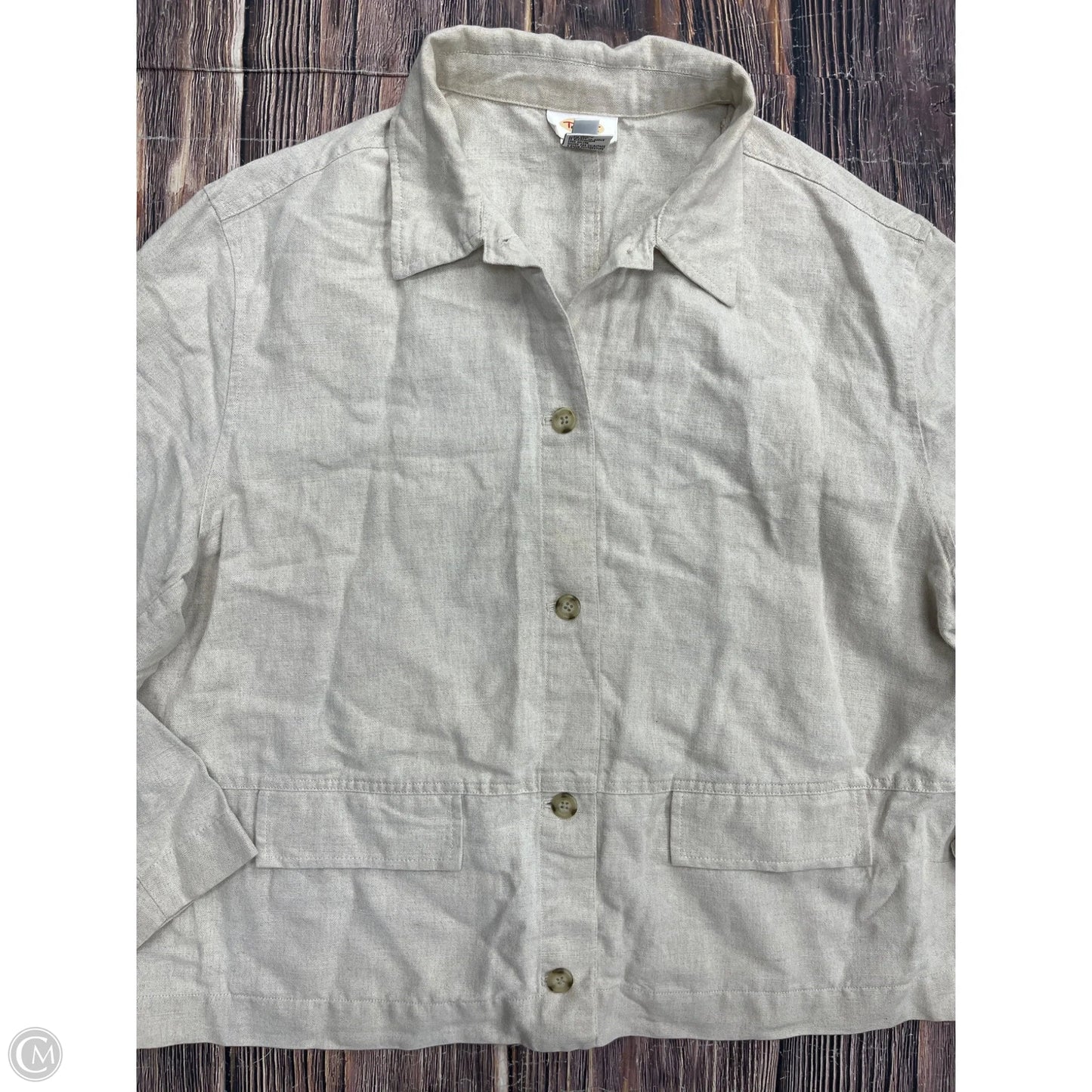 Jacket Other By Talbots In Cream, Size: Xl