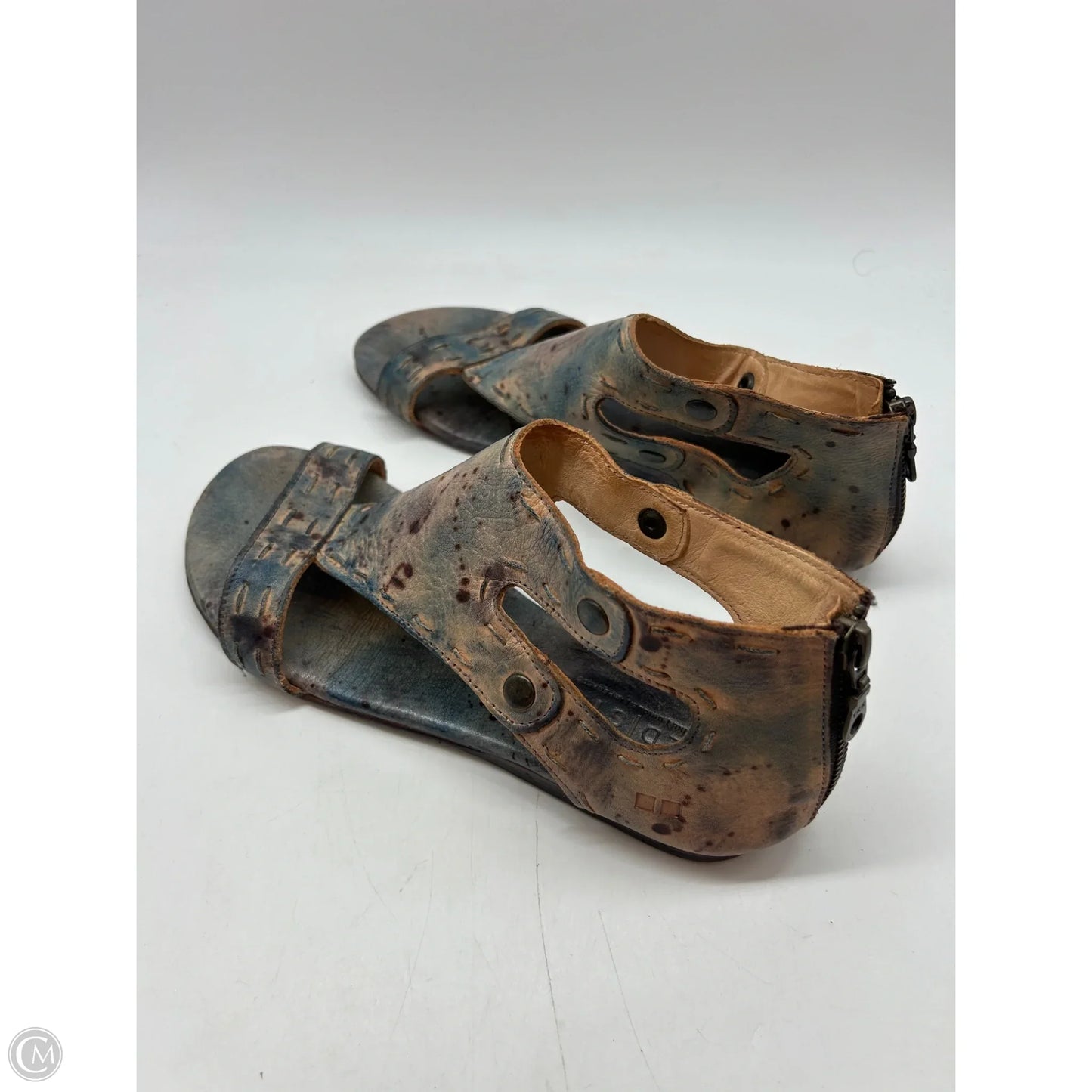 Sandals Flats By Bed Stu In Blue, Size: 9