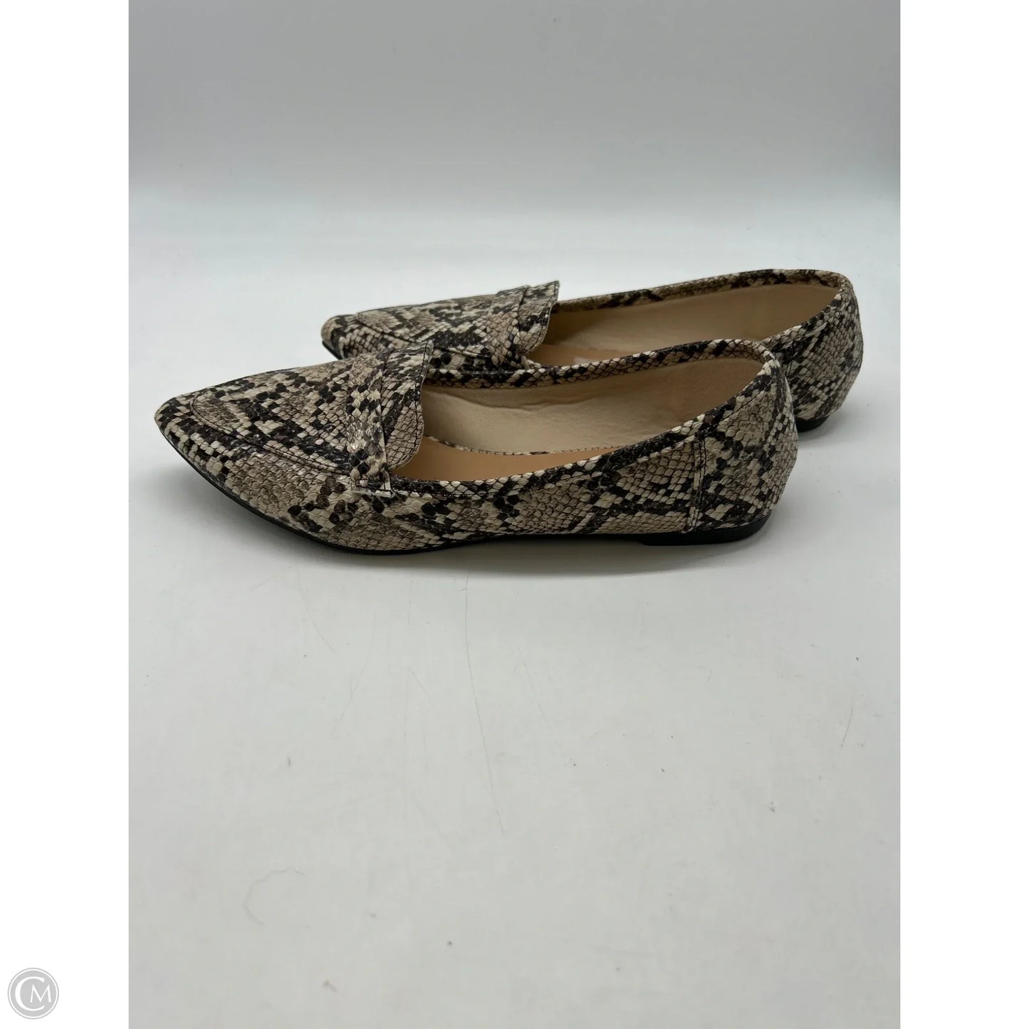 Shoes Flats By Bamboo In Snakeskin Print, Size: 8