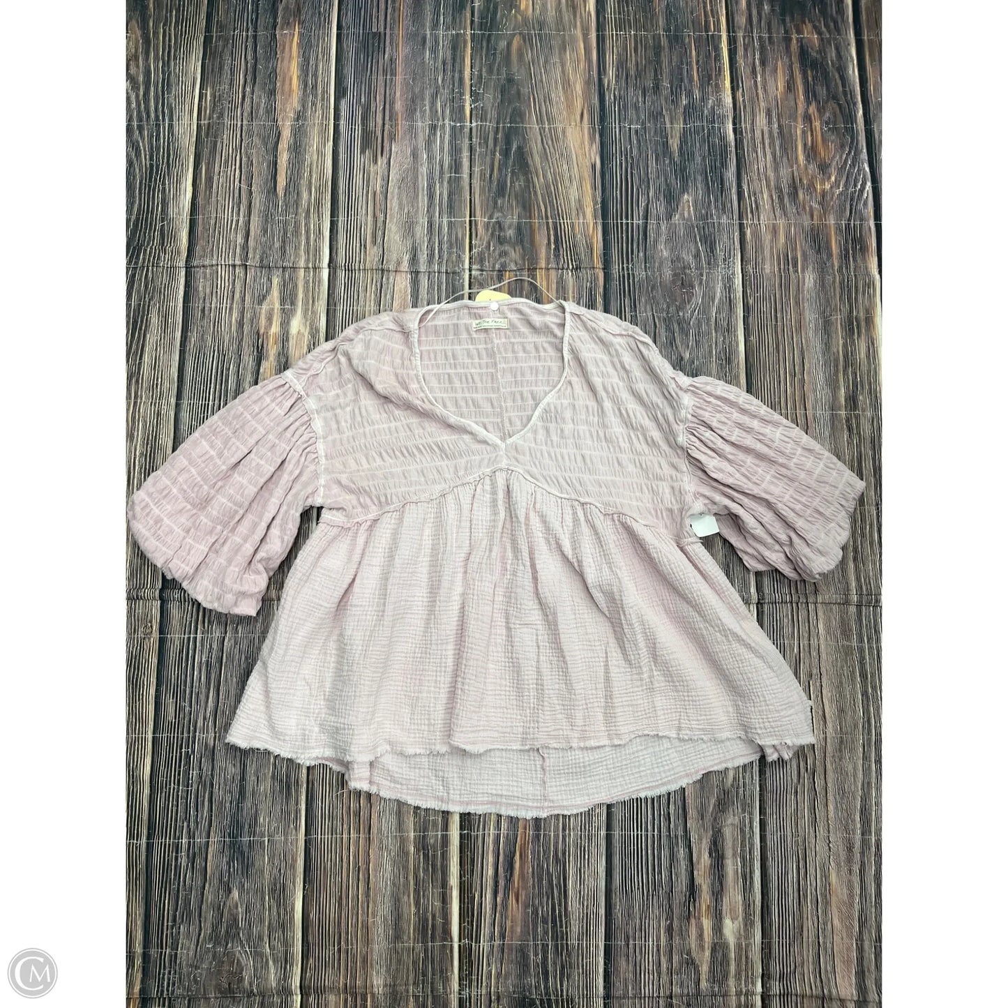 Top Short Sleeve By We The Free In Pink, Size: Xs