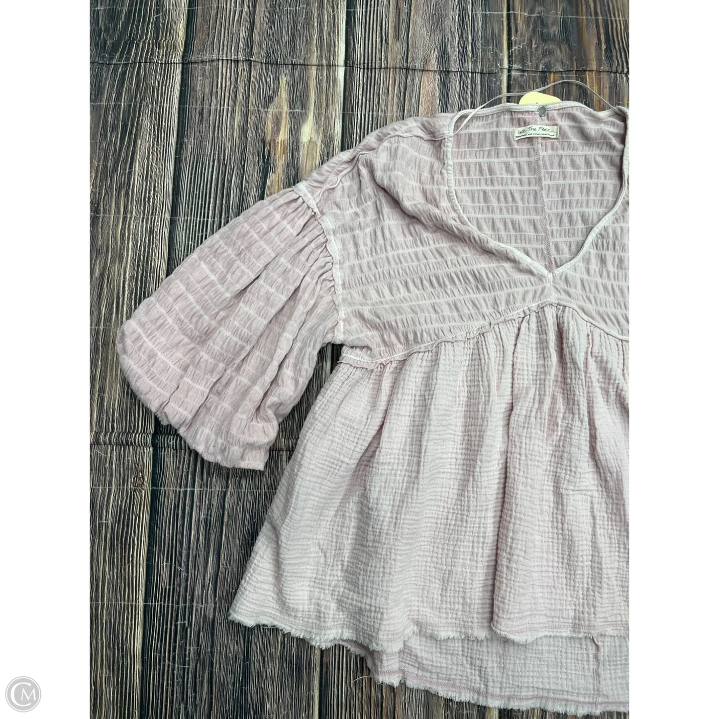 Top Short Sleeve By We The Free In Pink, Size: Xs