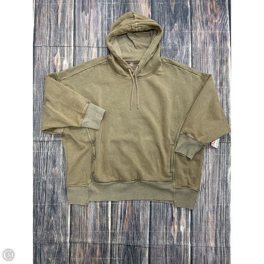 Sweatshirt Hoodie By Free People In Brown, Size: L