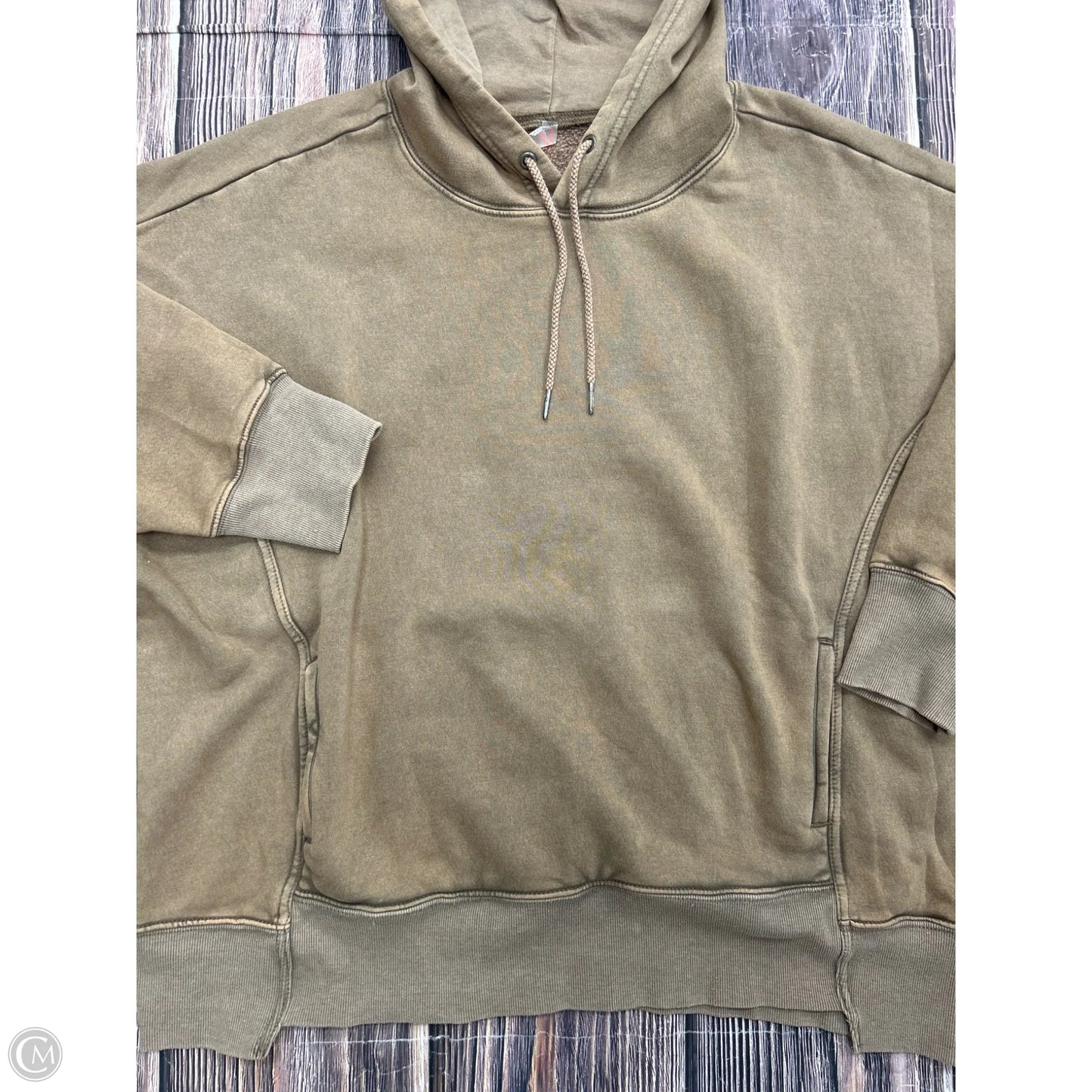Sweatshirt Hoodie By Free People In Brown, Size: L