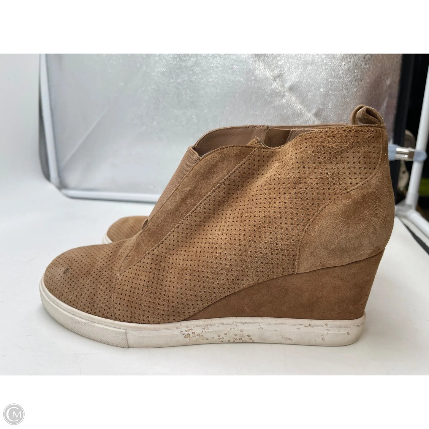 Boots Ankle Heels By Linea Paolo In Tan, Size: 9