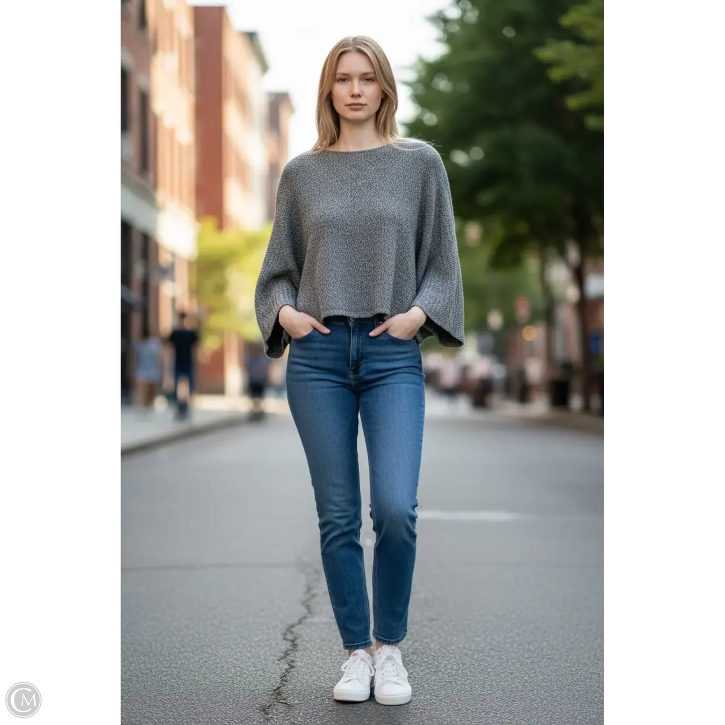 Sweater By Mng In Grey, Size: Xs